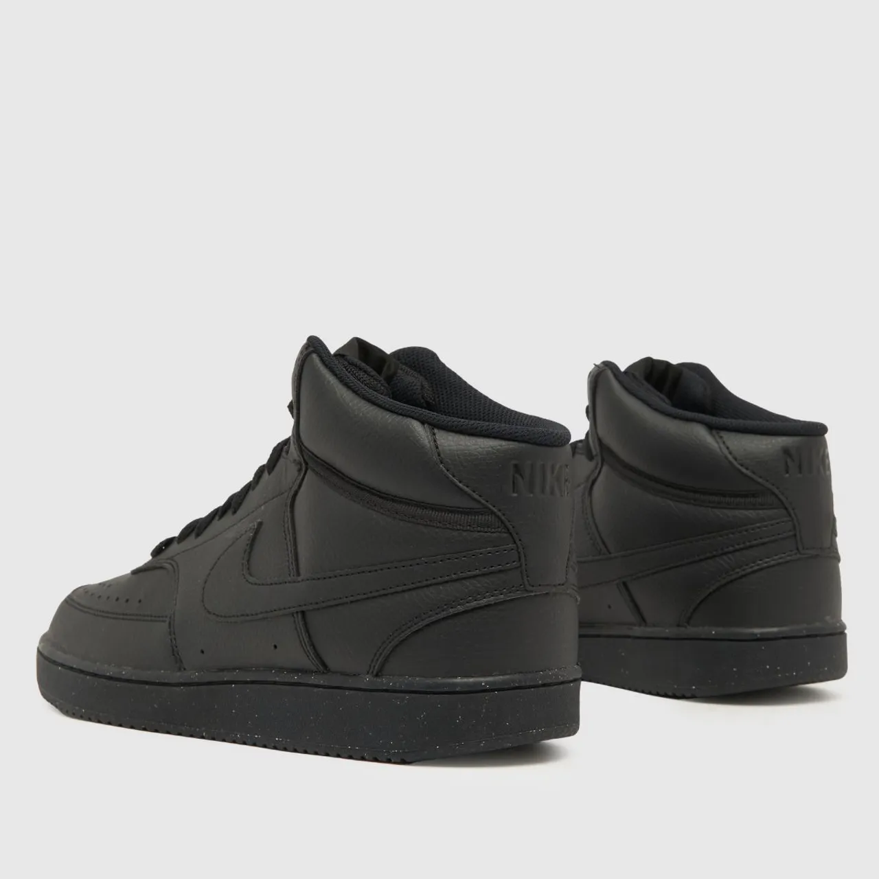 Nike Court Vision Mid Trainers In Black