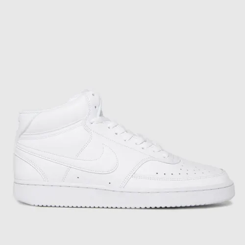 Nike Court Vision Mid Trainers In White
