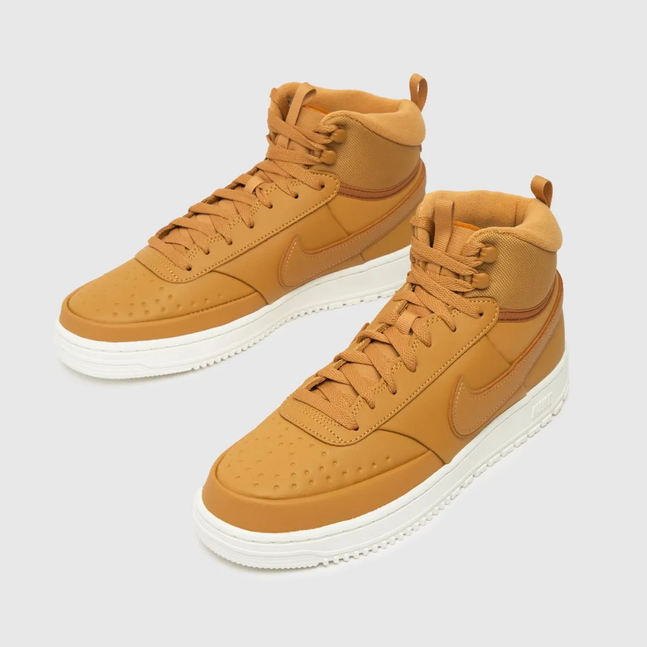 Nike Court Vision Mid Winter Trainers In Tan