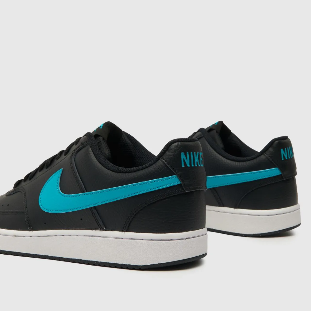 Nike Court Vision Trainers In Black And Blue