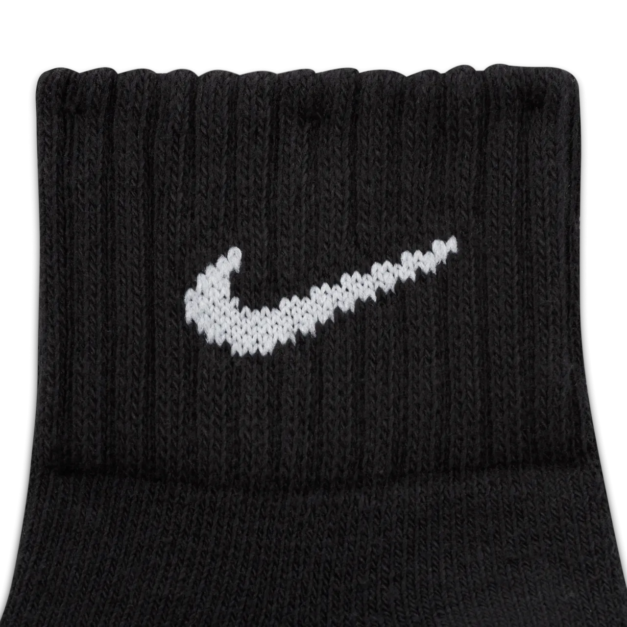 Nike Cushioned Ankle Socks (3 Pairs) - Black - Polyester