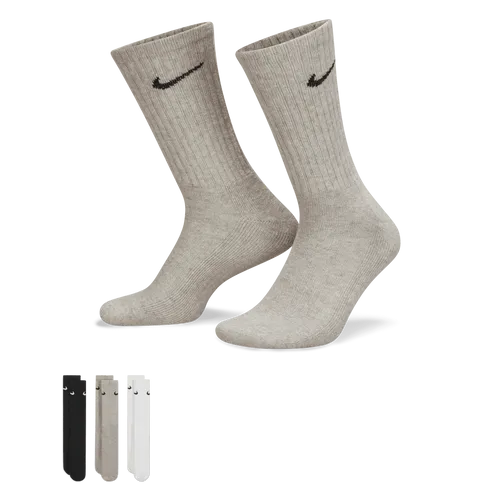 Nike Cushioned Training Crew Socks (3 Pairs) - Multi-Colour - Polyester