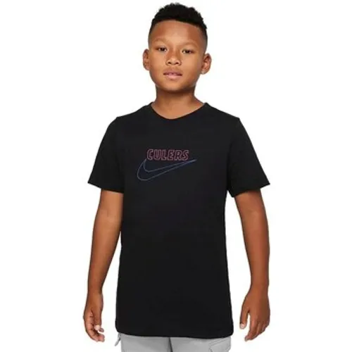 Nike  DJ4445010  boys's Children's T shirt in Black