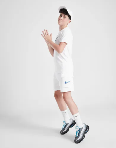 Nike Double Swoosh Cargo Shorts Junior - White