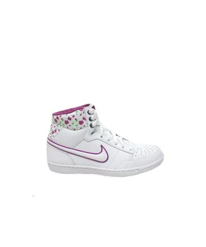 Nike Double Team Mid Lace-Up White Smooth Leather Womens Trainers 432164 117