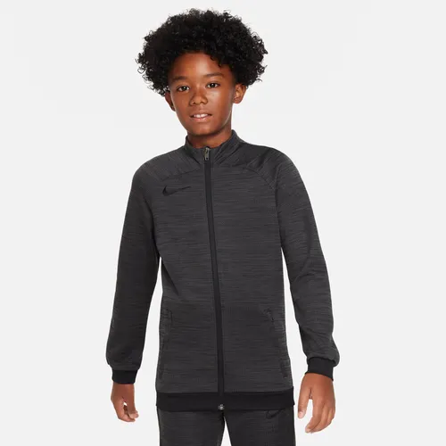 Nike Dri-FIT Academy Older Kids' Football Tracksuit Jacket - Black - Polyester