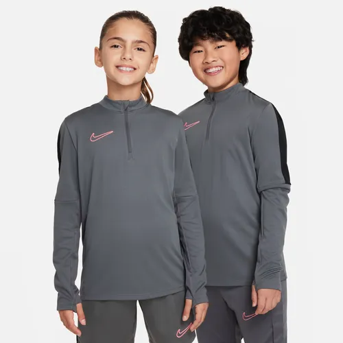 Nike Dri-FIT Academy23 Older Kids' Football Drill Top - Grey - Polyester