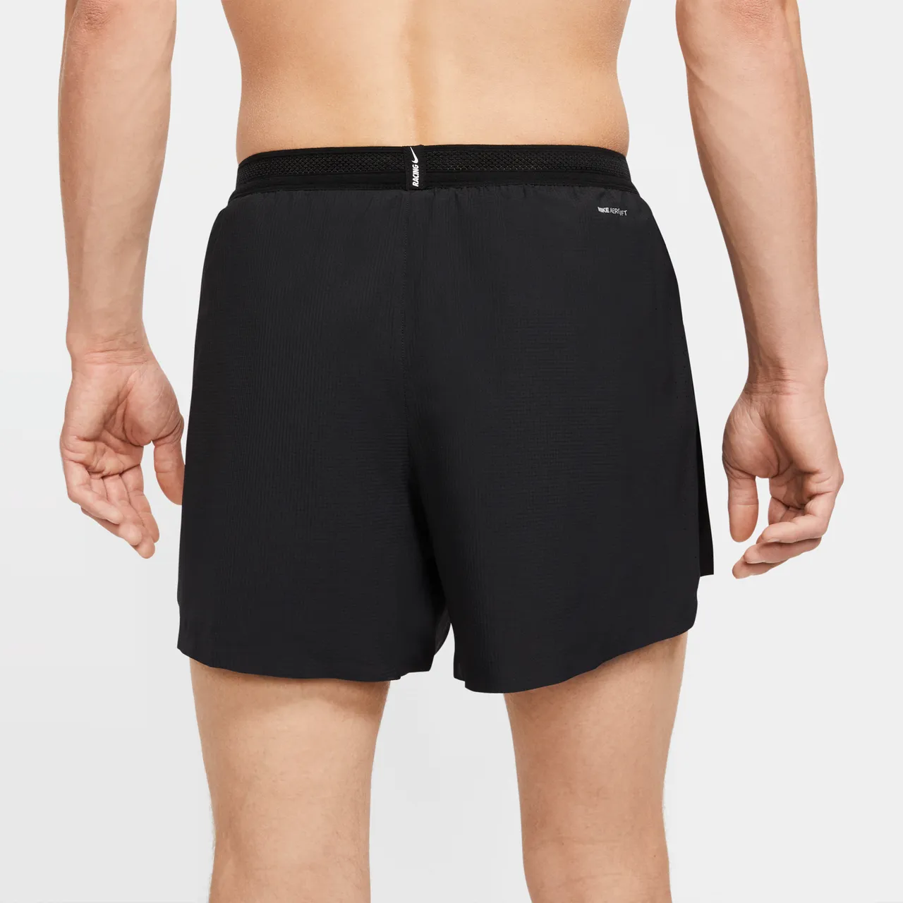 Nike Dri-FIT ADV AeroSwift Men's 10cm (approx.) Brief-Lined Racing Shorts - Black - Polyester