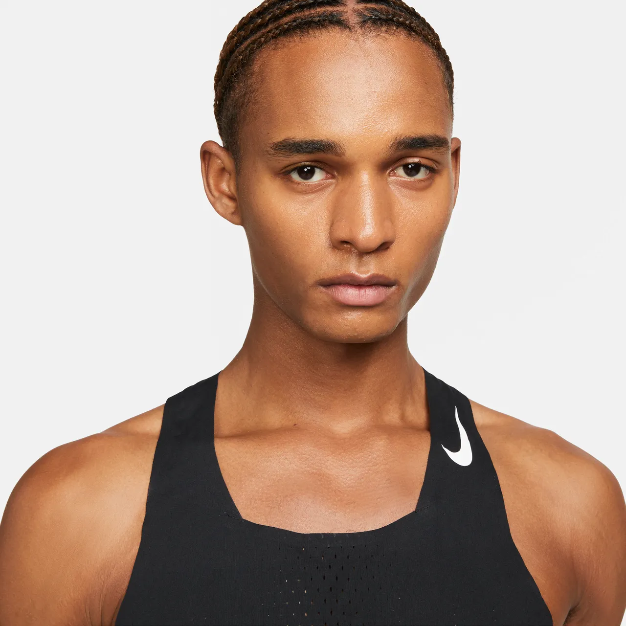 Nike Dri-FIT ADV AeroSwift Men's Racing Vest - Black - Polyester