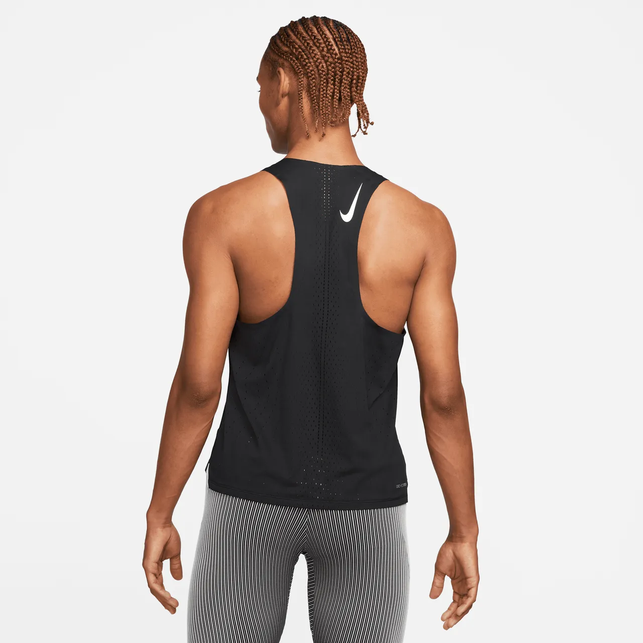 Nike Dri-FIT ADV AeroSwift Men's Racing Vest - Black - Polyester