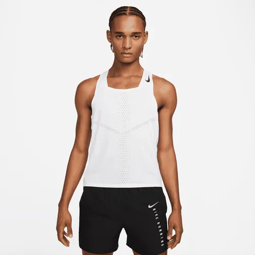 Nike Dri-FIT ADV AeroSwift Men's Racing Vest - White - Polyester