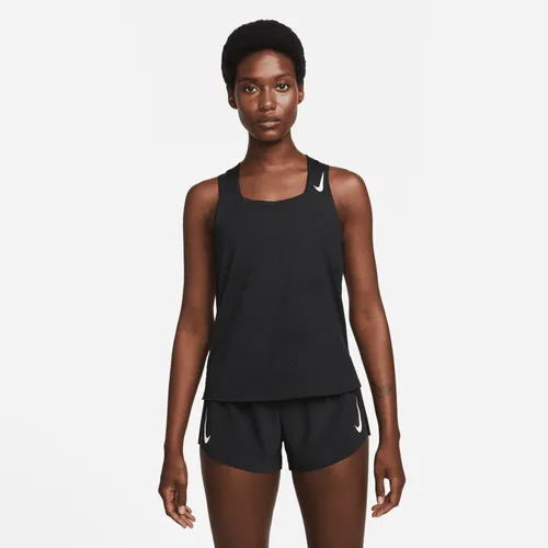 Nike Dri-FIT ADV AeroSwift Women's Racing Vest - Black - Polyester