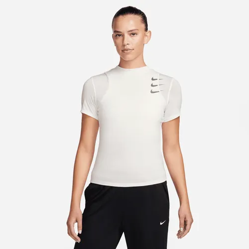 Nike Dri-FIT ADV Running Division Women's Short-Sleeve Running Top - Brown - Polyester