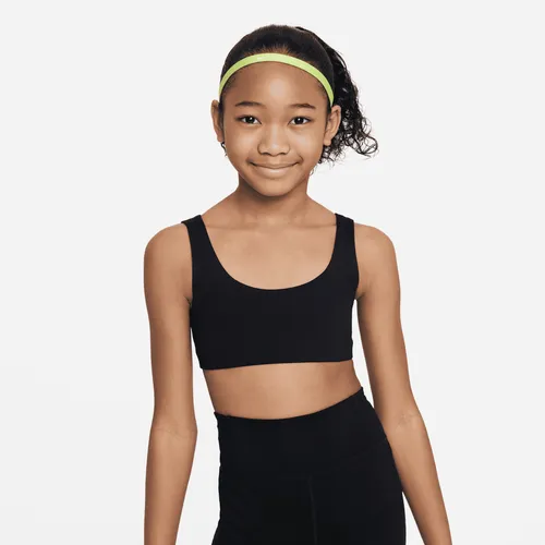 Nike Dri-FIT Alate All U Older Kids' (Girls') Sports Bra - Black