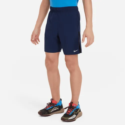 Nike Dri-FIT Challenger Older Kids' (Boys') Training Shorts - Blue - Polyester