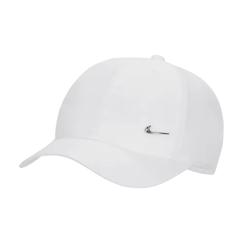 Nike Dri-FIT Club Kids' Unstructured Metal Swoosh Cap - White - Polyester