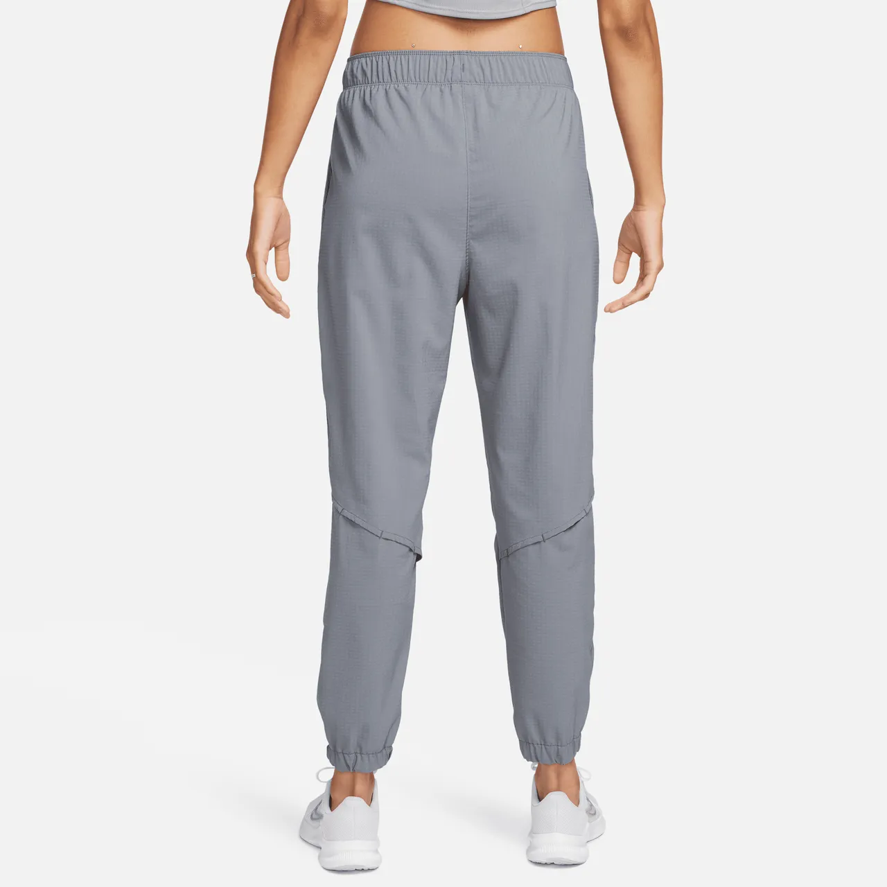 Nike Dri-FIT Fast Women's Mid-Rise 7/8 Warm-Up Running Trousers - Grey - Polyester