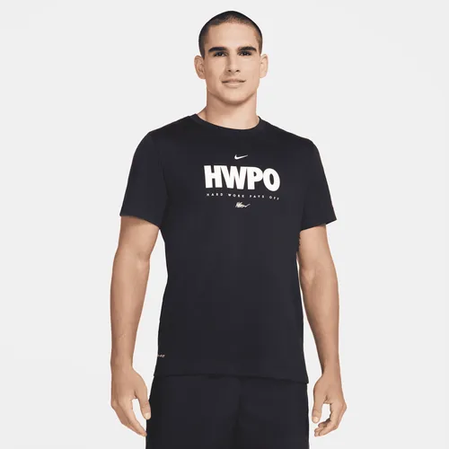 Nike Dri-FIT 'HWPO' Men's Training T-Shirt - Black - Polyester