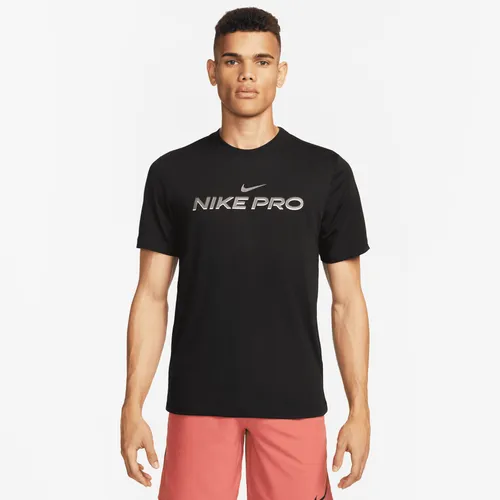 Nike Dri-FIT Men's Fitness T-Shirt - Black - Polyester
