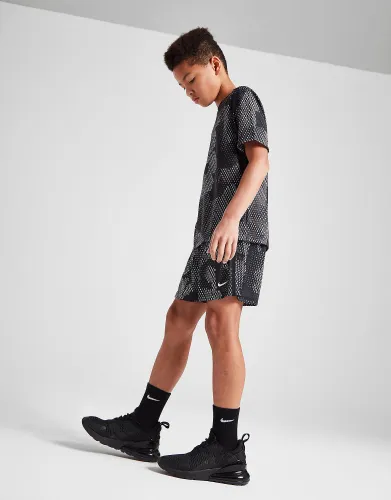 Nike Dri-FIT Multi All Over Print Shorts Junior - Black