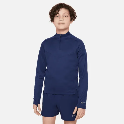 Nike Dri-FIT Multi Tech Older Kids' (Boys) 1/2-Zip Training Top - Blue - Polyester