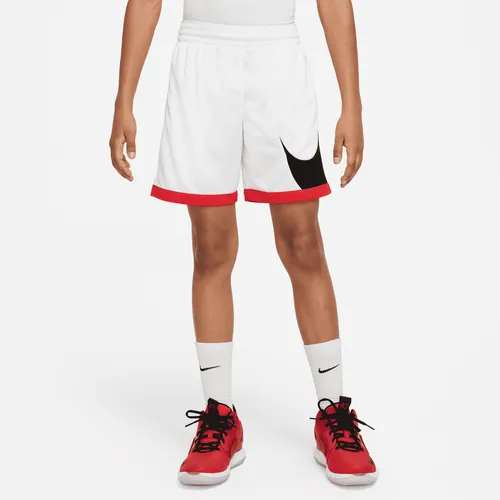 Nike Dri-FIT Older Kids' (Boys') Basketball Shorts - White - Polyester