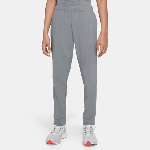 Nike Dri-FIT Older Kids' (Boys') Woven Training Trousers - Grey