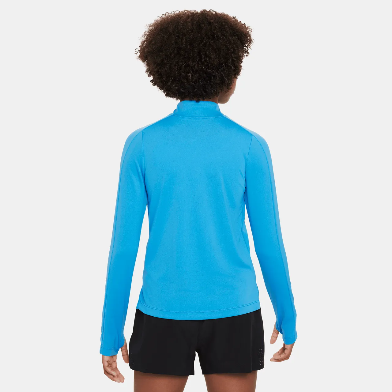 Nike Dri-FIT Older Kids' (Girls') Long-Sleeve 1/2-Zip Top - Blue - Polyester