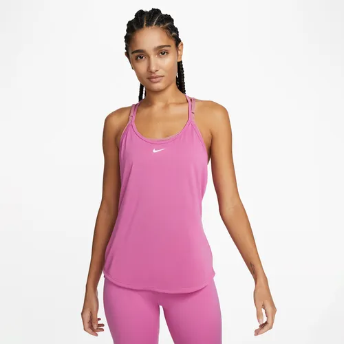 Nike Dri-FIT One Elastika Women's Standard Fit Tank Top - Pink - Polyester