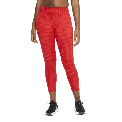 Nike Dri-FIT One Icon Clash Women's Mid-Rise 7/8 Printed Leggings - FA21