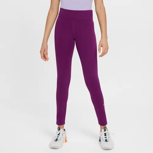 Nike Dri-FIT One Older Kids' (Girls') Leggings - Purple - Polyester