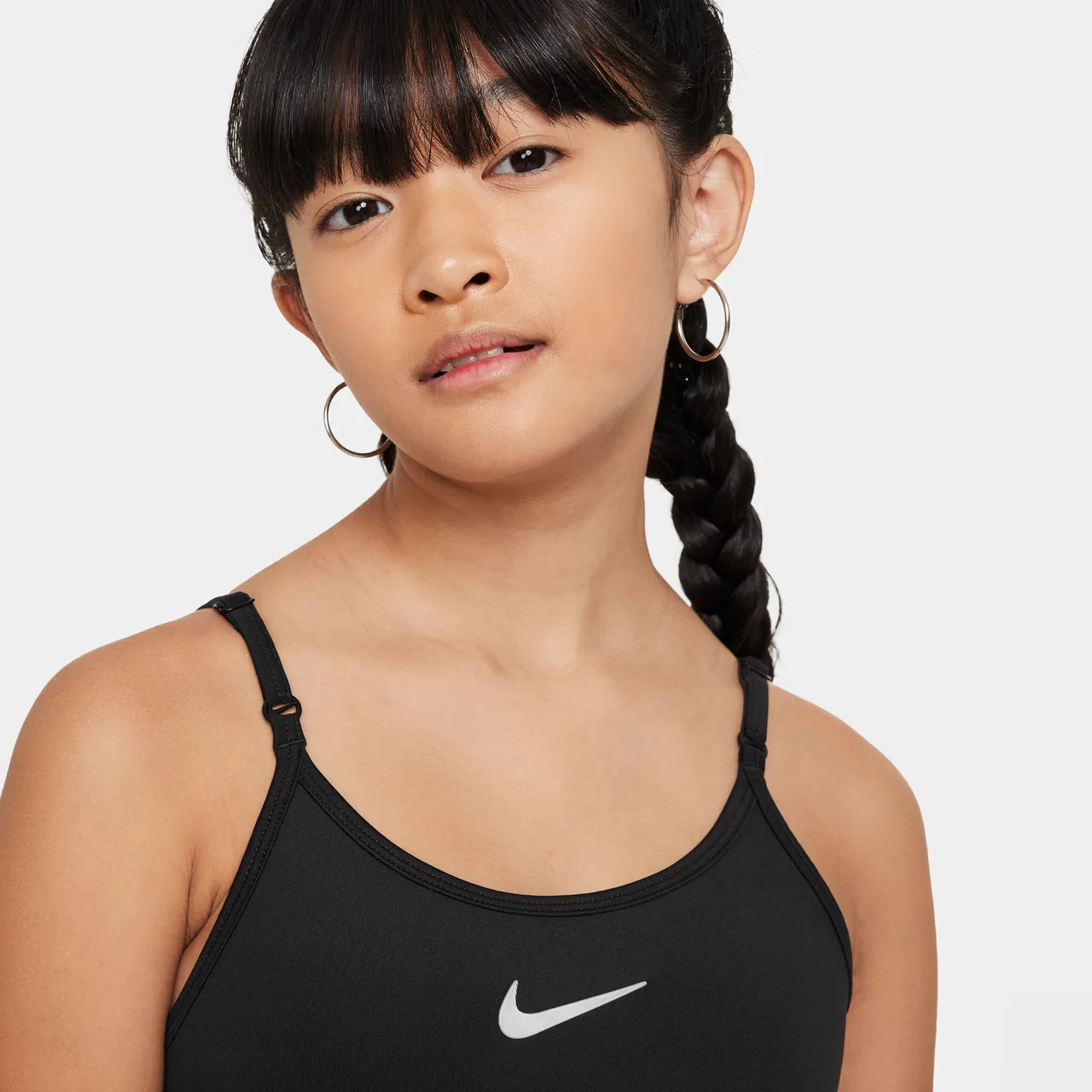 Nike Dri-FIT One Older Kids' (Girls') Leotard - Black - Polyester