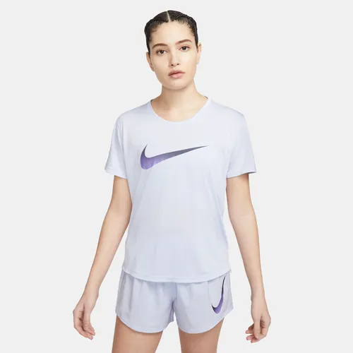 Nike Dri-FIT One Women's Short-Sleeve Running Top - Purple - Polyester