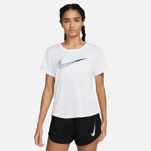 Nike Dri-FIT One Women's Short-Sleeve Running Top - White - Polyester