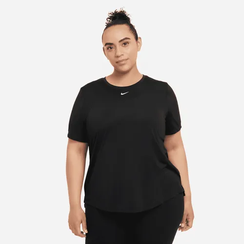 Nike Dri-FIT One Women's Standard-Fit Short-Sleeve Top - Black - Polyester