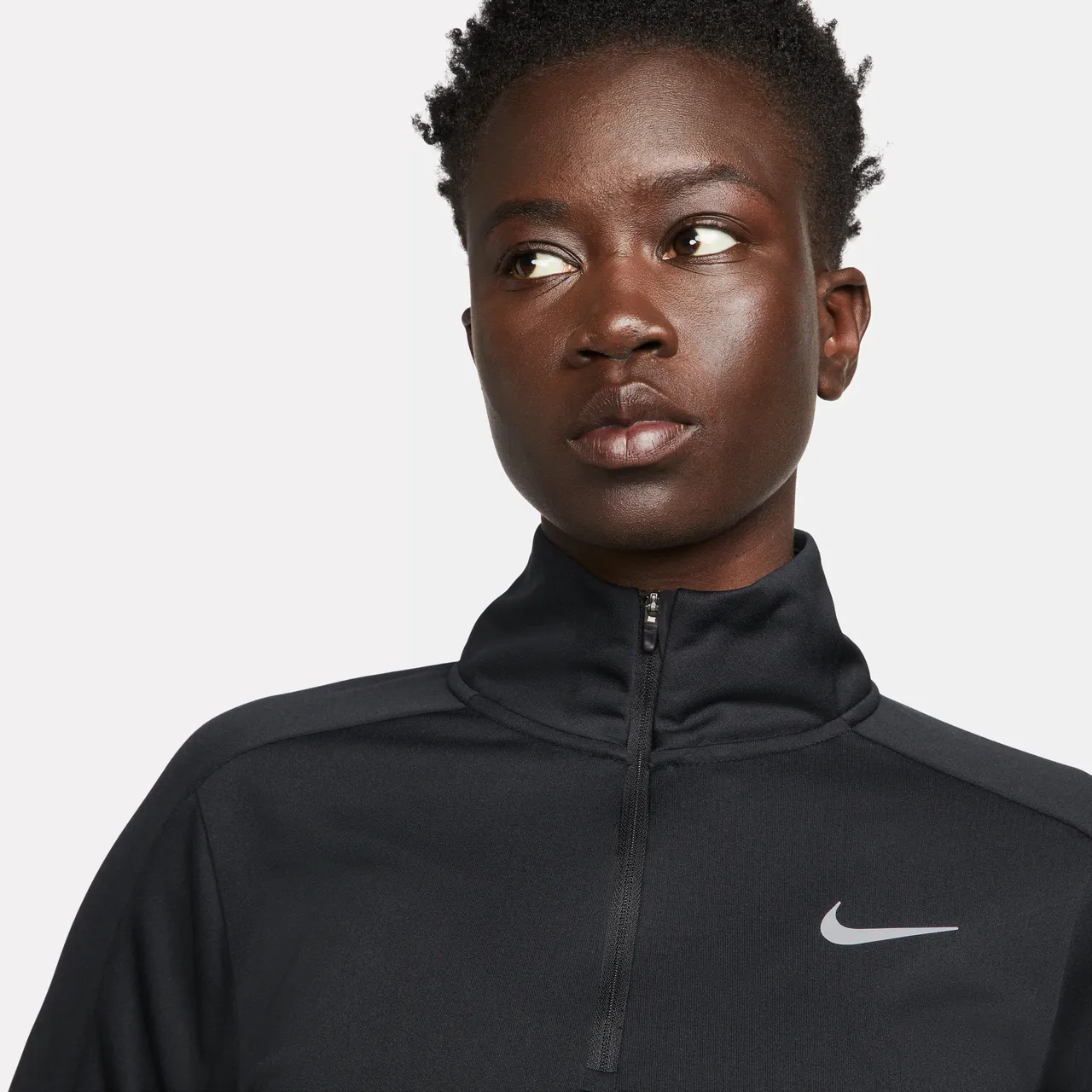 Nike Dri-FIT Pacer Women's 1/4-Zip Sweatshirt - Black - Polyester