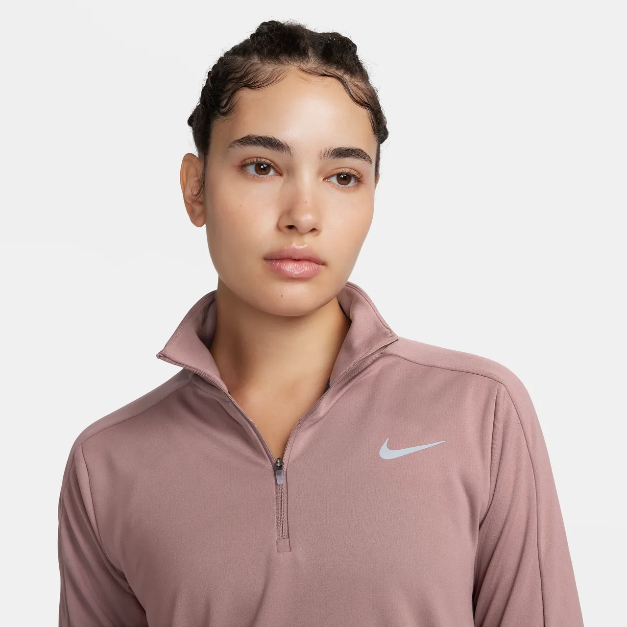 Nike Dri-FIT Pacer Women's 1/4-Zip Sweatshirt - Purple - Polyester