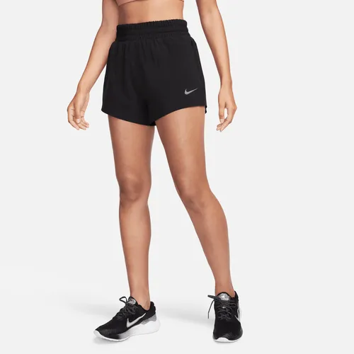 Nike Dri-FIT Running Division Women's High-Waisted 7.5cm (approx.) Brief-Lined Running Shorts with Pockets - Black - Polyester