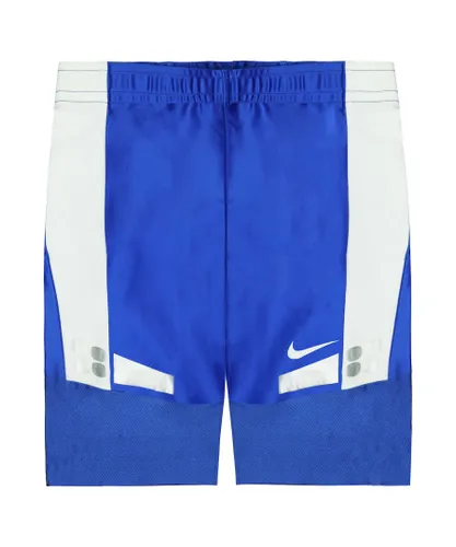 Nike Dri-Fit Stretch Waist Blue White Mens Running Shorts 713586 460