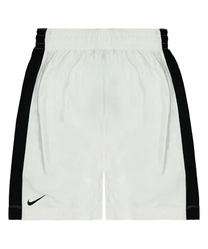 Nike Dri-Fit Supreme Basketball Shorts White Womens Stretch Bottoms 119803 100