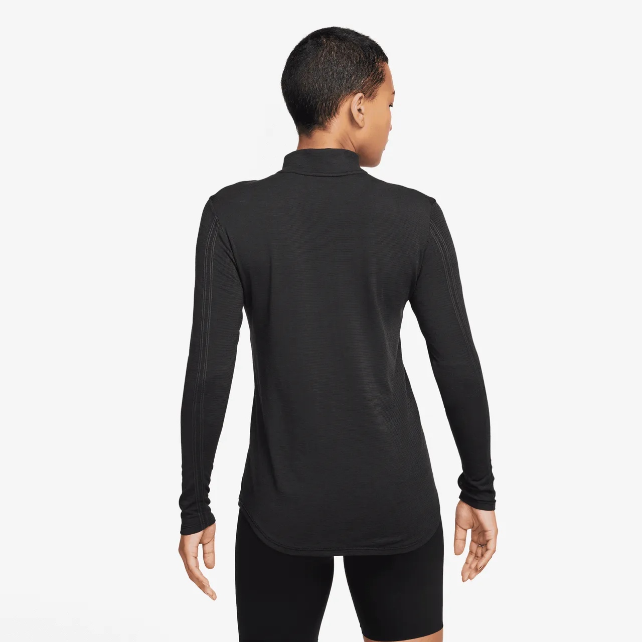 Nike Dri-FIT Swift Women's Long-Sleeve Wool Running Top - Black - Nylon