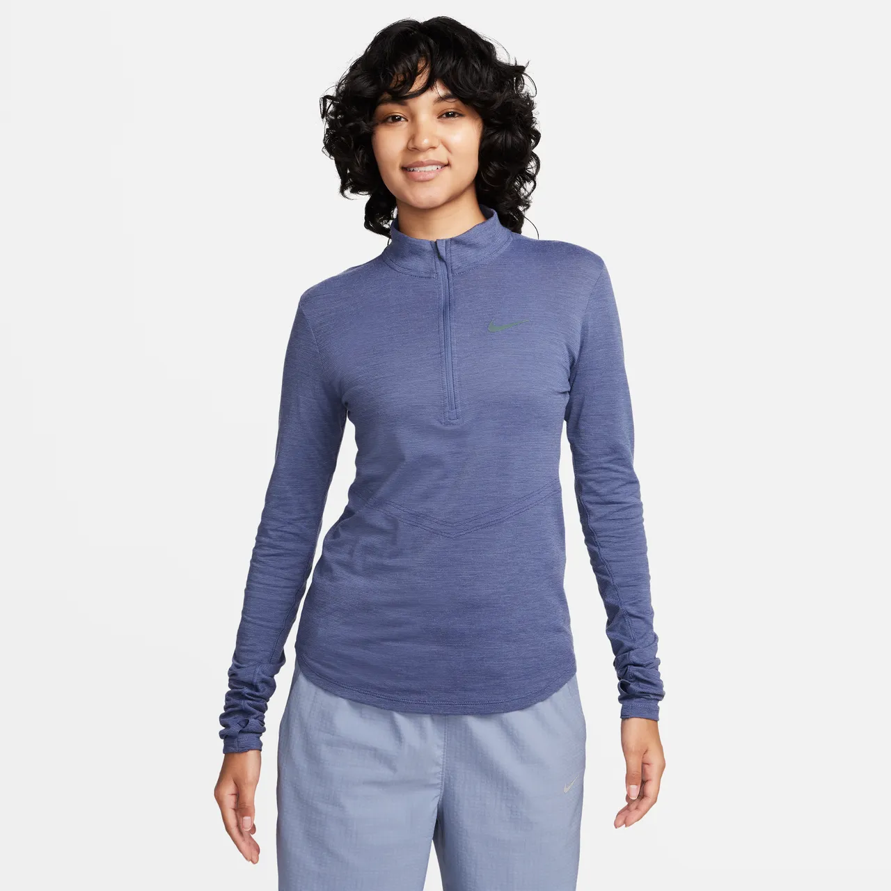 Nike Dri-FIT Swift Women's Long-Sleeve Wool Running Top - Blue - Nylon