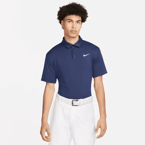 Nike Dri-FIT Tour Men's Solid Golf Polo - Blue - Polyester