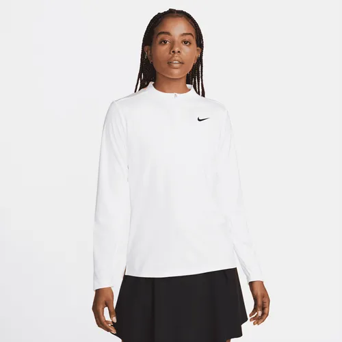 Nike Dri-FIT UV Advantage Women's 1/2-Zip Top - White - Polyester