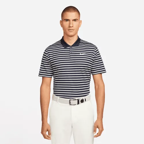 Nike Dri-FIT Victory Men's Striped Golf Polo - Blue - Polyester