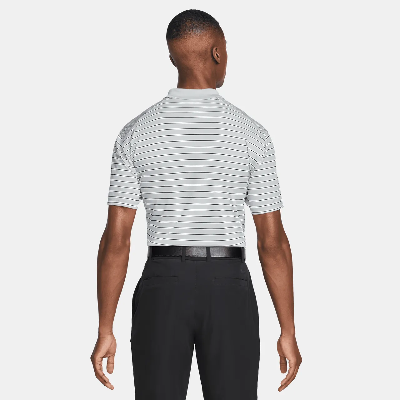 Nike Dri-FIT Victory Men's Striped Golf Polo - Grey - Polyester