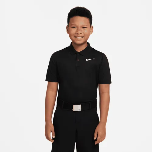 Nike Dri-FIT Victory Older Kids' (Boys') Golf Polo - Black - Polyester