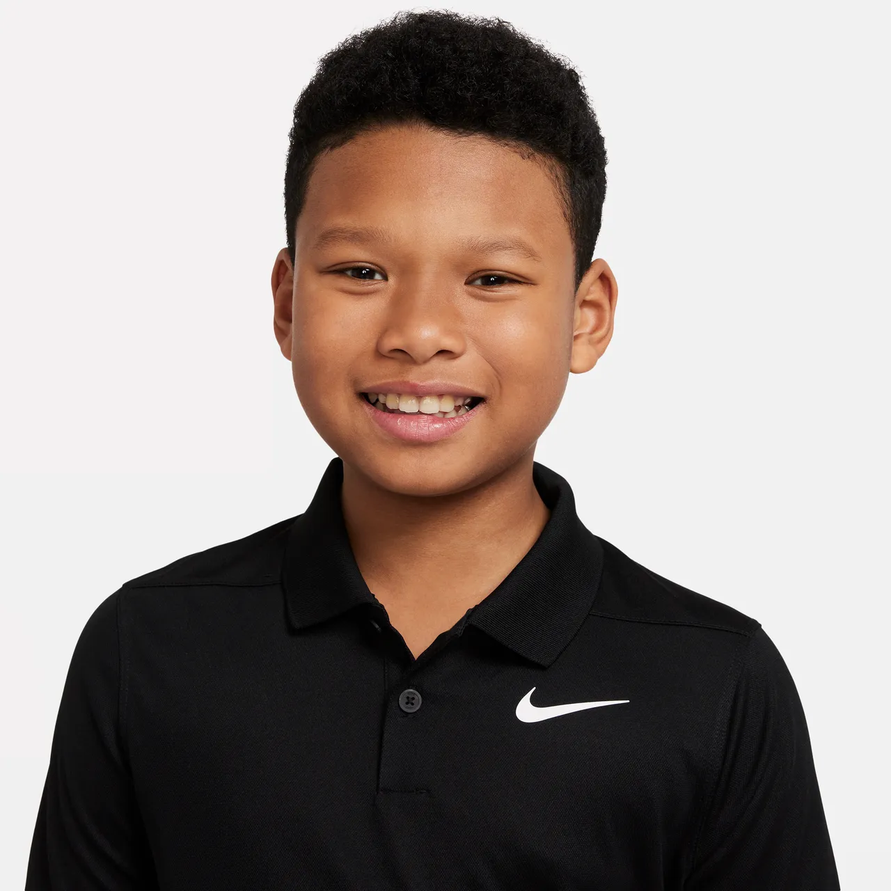 Nike Dri-FIT Victory Older Kids' (Boys') Golf Polo - Black - Polyester