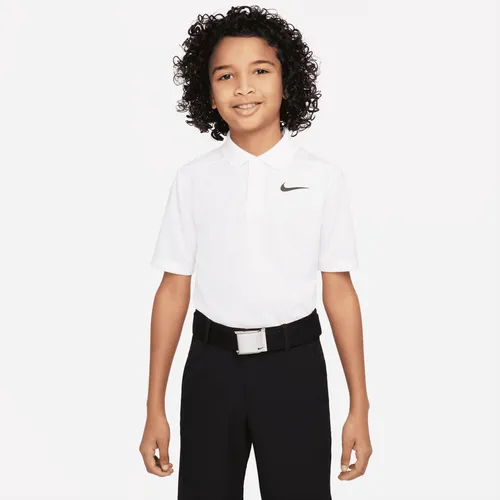 Nike Dri-FIT Victory Older Kids' (Boys') Golf Polo - White - Polyester
