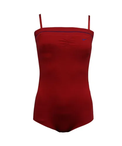 Nike Dri Fit Womens All In One Training Leotard Bodysuit Red 280540 688 A57D Textile